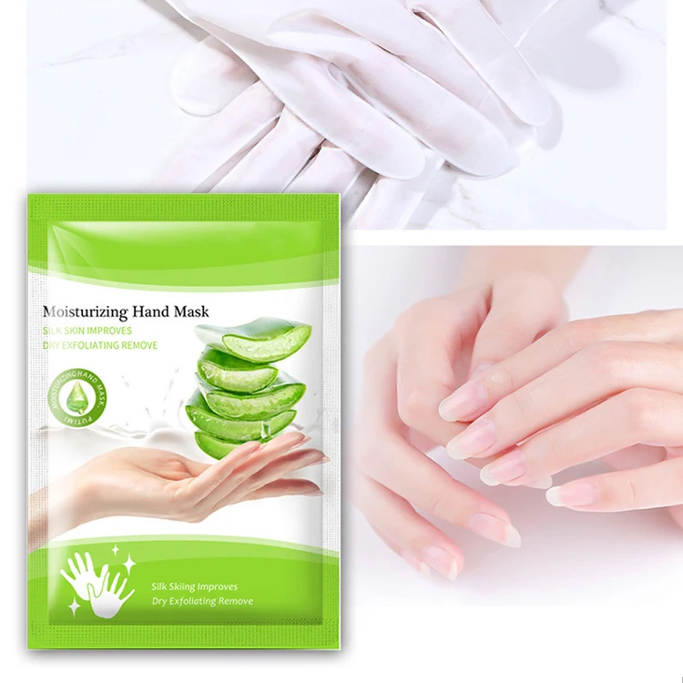Wholesale Hand Skin Care Spa Moisturizing Whitening Hydrate Moisturize Nourish Dry Exfoliating Remove Aloe Vera Hand Mask