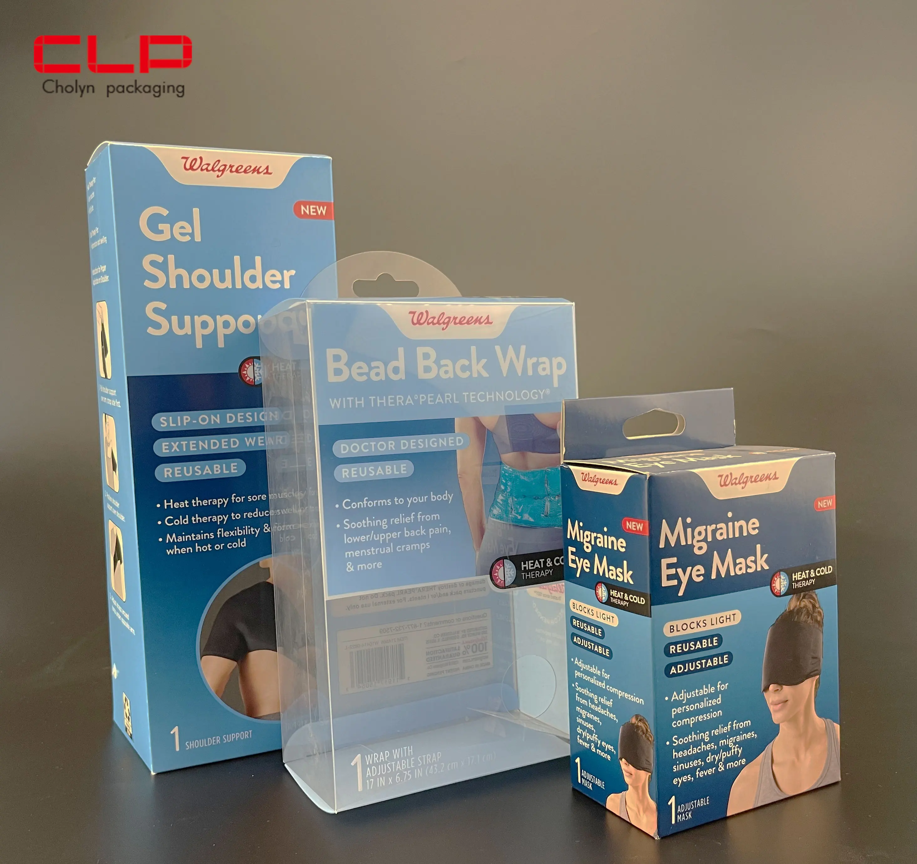 Custom packing Square Cosmetic Brush custom printing box PVC with clear window