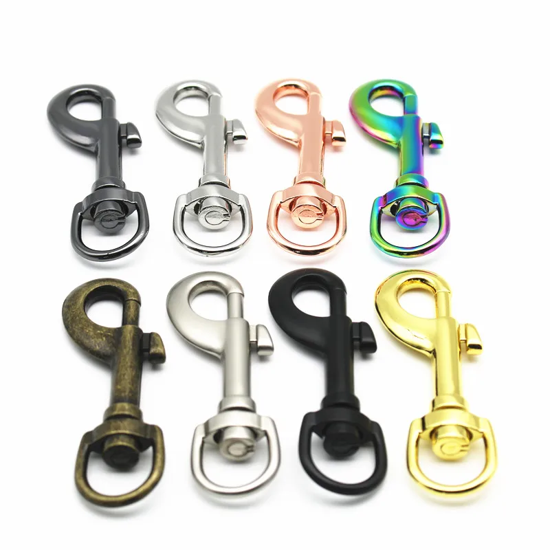 Durable Pet Strap Small Eye Bolt Metal Spring Clasp Zinc Alloy Snap Hook Clip Swivel For Bag
