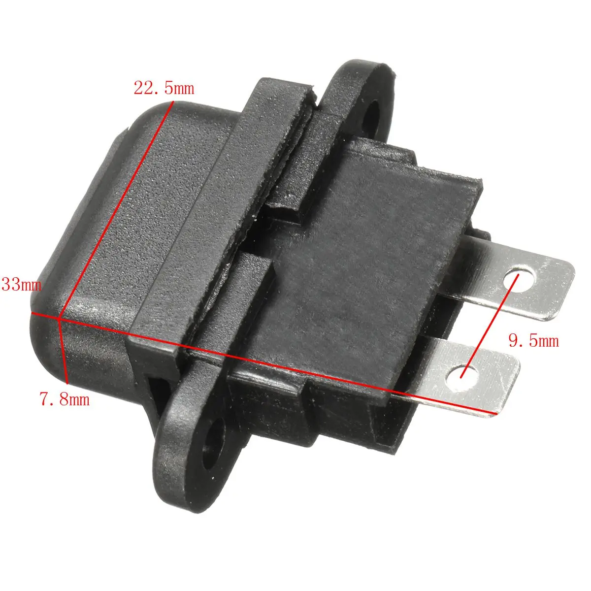 Fixed Hole ATO / ATC Automotive Fuse PCB Fuse Holder With Cover