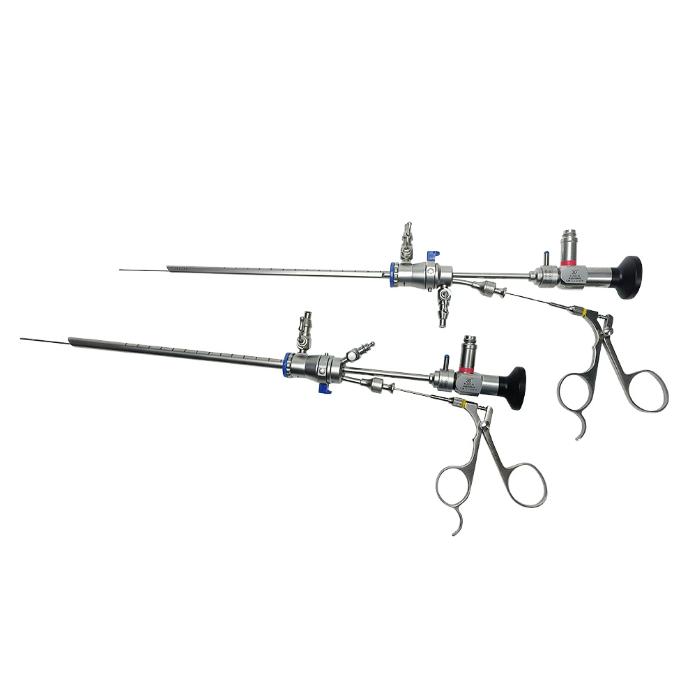 Rigid Telescope Endoscope Cystoscope 0 30 degree Operative diagnostic hysteroscope tools with punch biopsy forceps Scissors