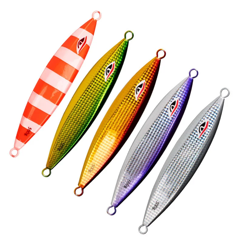 wholesale Deep Sea 300g 400g 500g Luminous Slow Pitch saltwater Hard Bait seabass fishing lures metal jigging lure lead