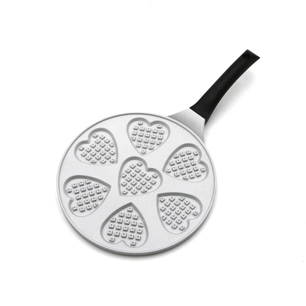 Wholesale Customized  7 Holes Waffle Maker Set Pan Frying Pan Non Stick Bread Loaf Pan