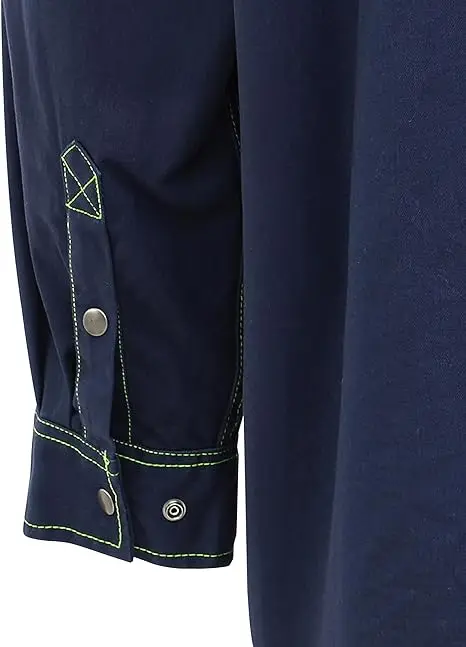 7.5oz FR Clothing Snaps Down FRC Jacket Fire Retardant Shirts Water Repellent Flame Resistant