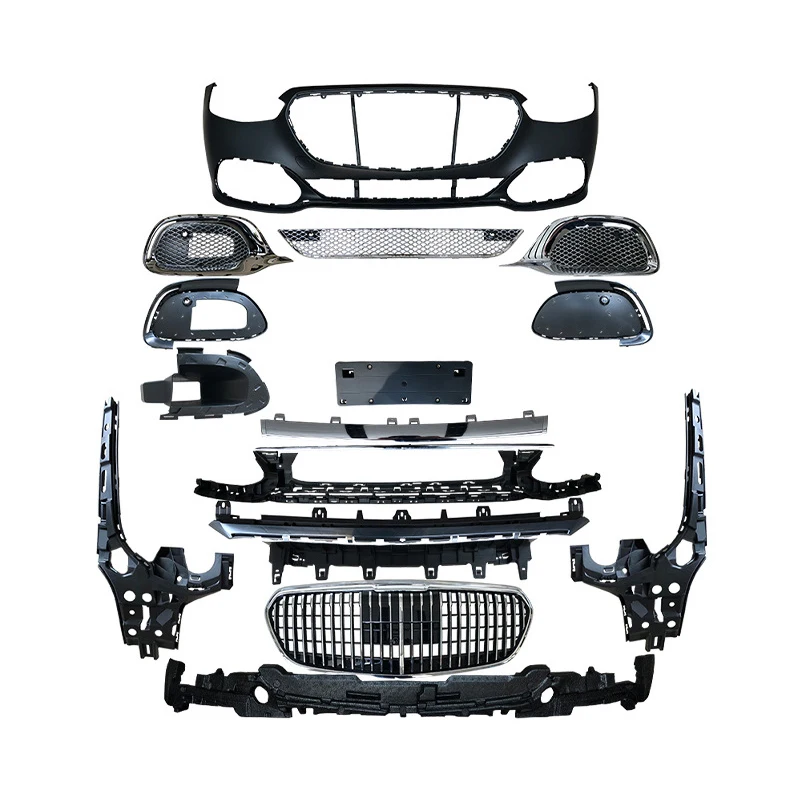 W223 Maybach Body Kits Rear Front Bumper Rear Diffuser Primer Pp For Mercedes S Class W223 2021+