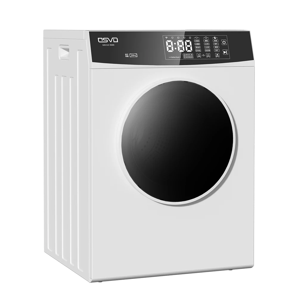 10kg Electric Tumble Dryer Laundry Top Load Silver Tumble Dryer Laundry Dryer for Clothes