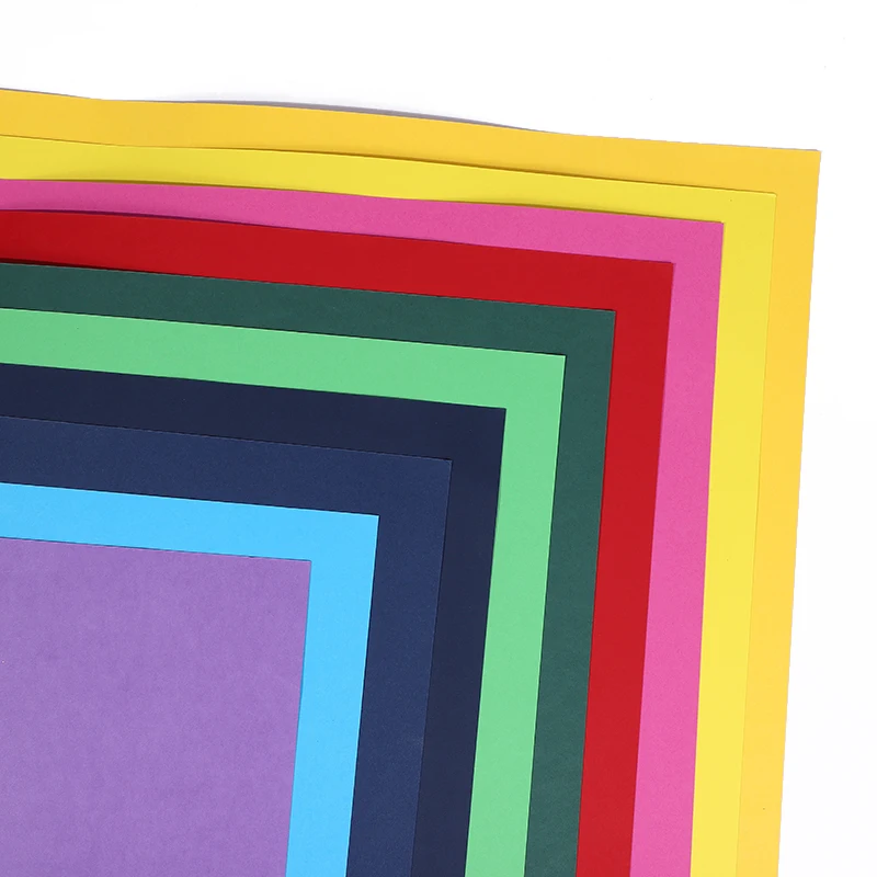Colorful Printing Paper 180gsm School Color Papel Handmade Diy Craft Cardboard For Child