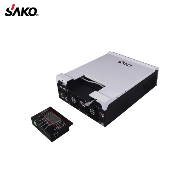 NEW DESIGN 3KW MPPT Solar Inverter ,LCD Display can be pull , supports No Battery Working and Wifi APP