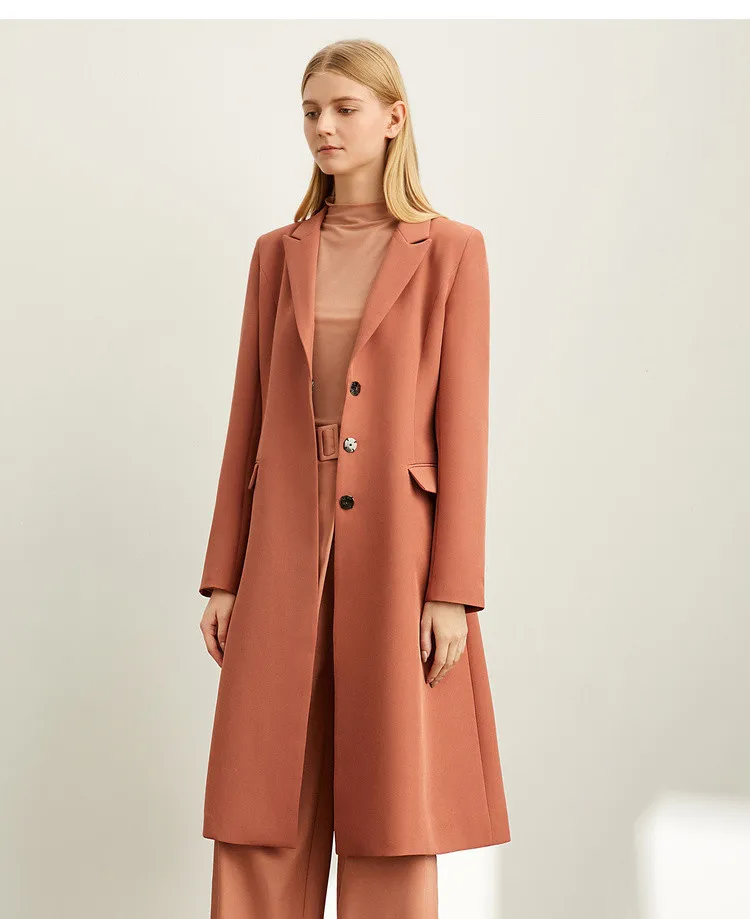 
Manufacturer Autumn new female minimalist fashion commuter temperament OL lapel lady suit coat 