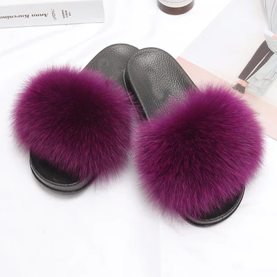 
Wholesale Handmade Pvc Women Slippers Custom Fur Slides 