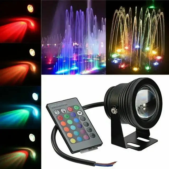 40W IP65 Waterproof Outdoor Garden Lawn Led Spotlight Reflector Lamps Yard Tree Path   Landscape Lighting RGB Led Flood Light