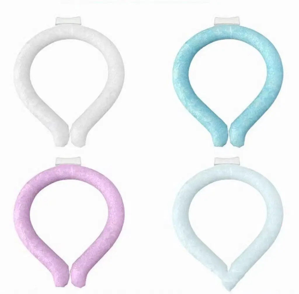 OEM Reusable Neck Cooling Tube Ice Wraps for Summer Heat Hands Free Cold Pack Neck Cooler