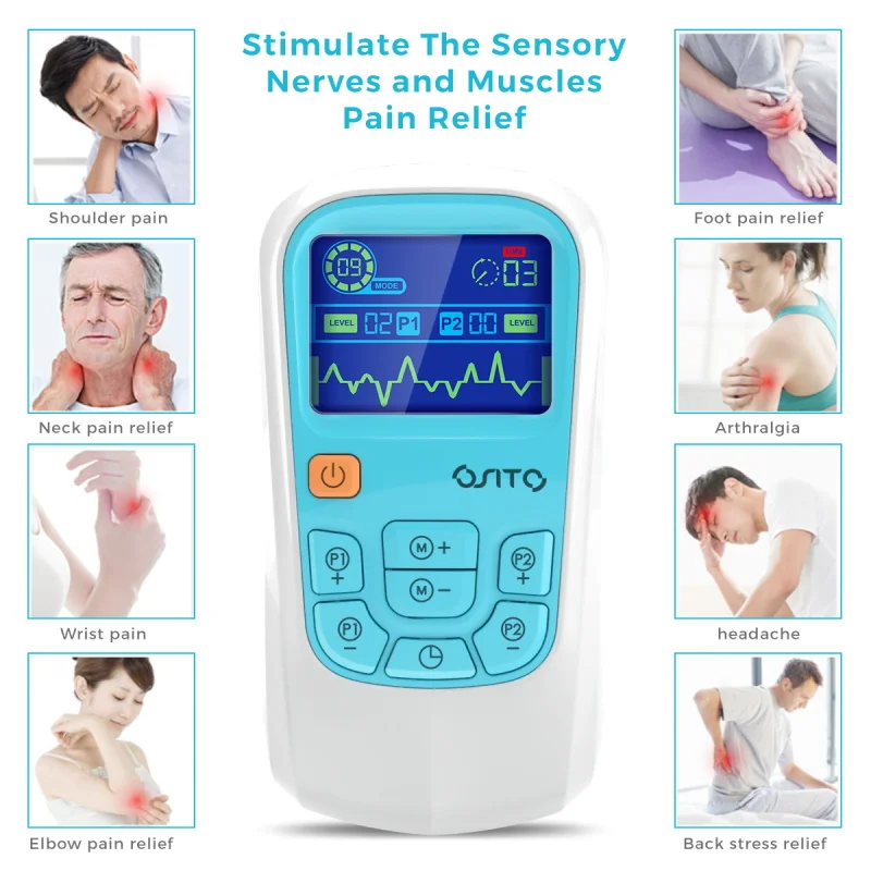Physiotherapy tens machine massager electric pulse ems tens massage acupuncture tens ems unit