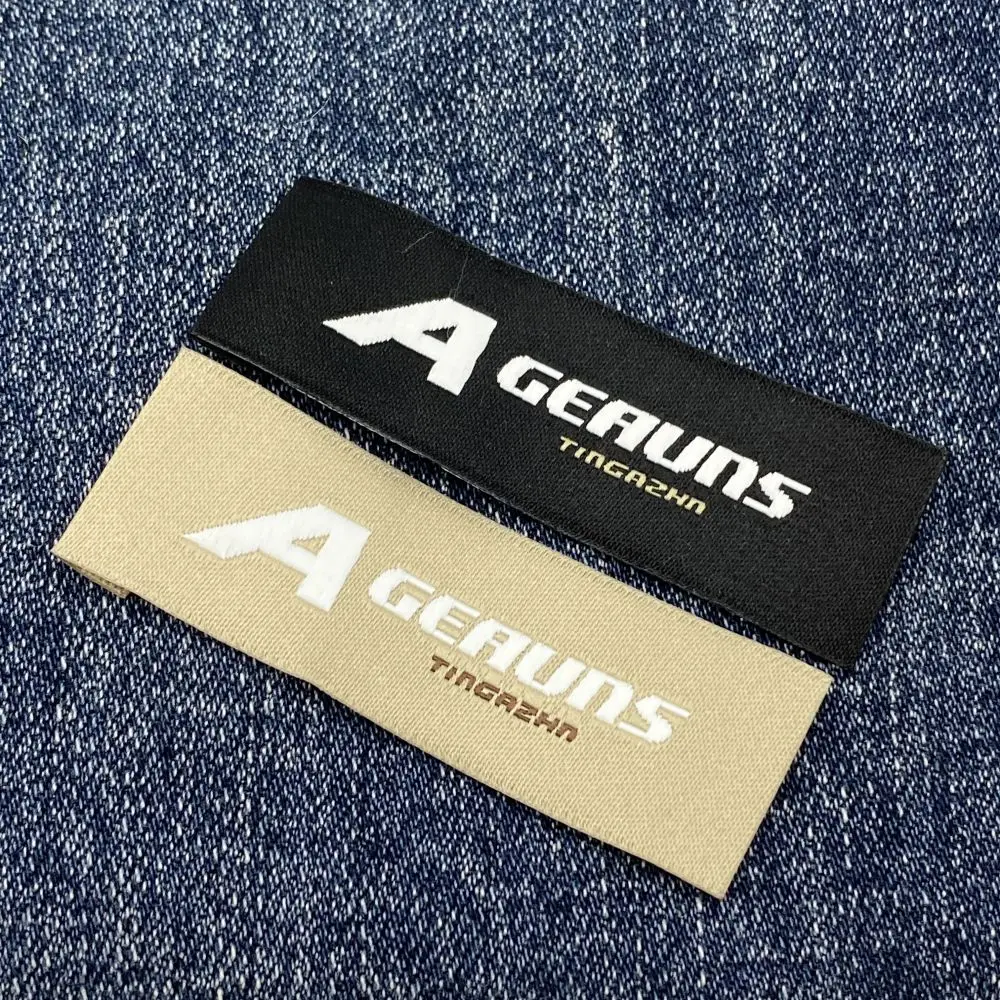 High Quality Custom Clothes Woven Tags Neck Label Clothing Labels With Symbols for Clothing