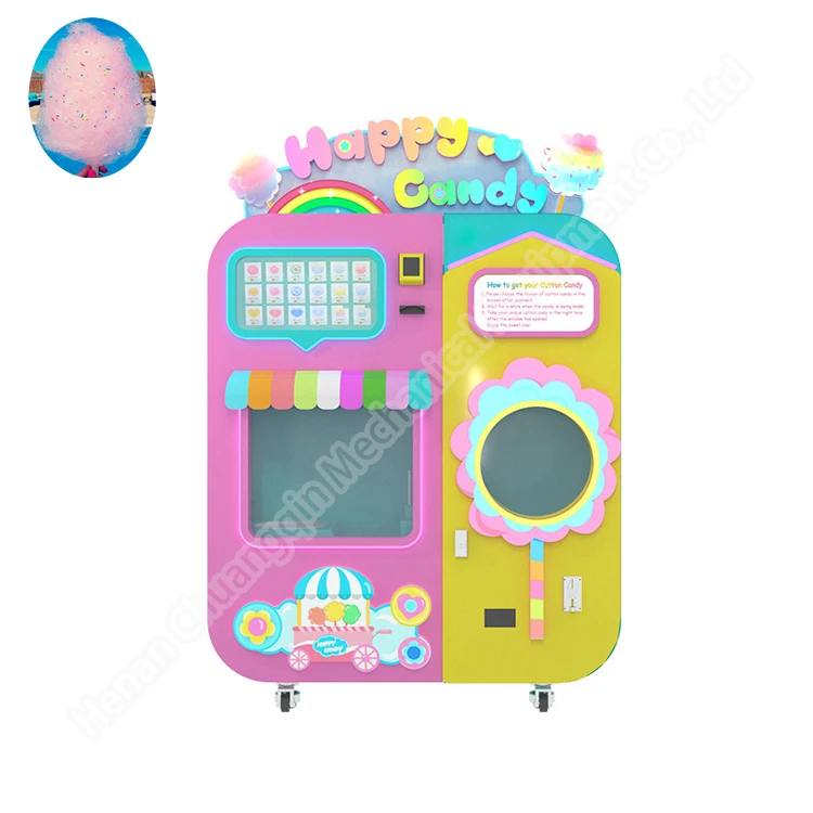 Whole-price sugar making vending commercial cotton candy machine automatic