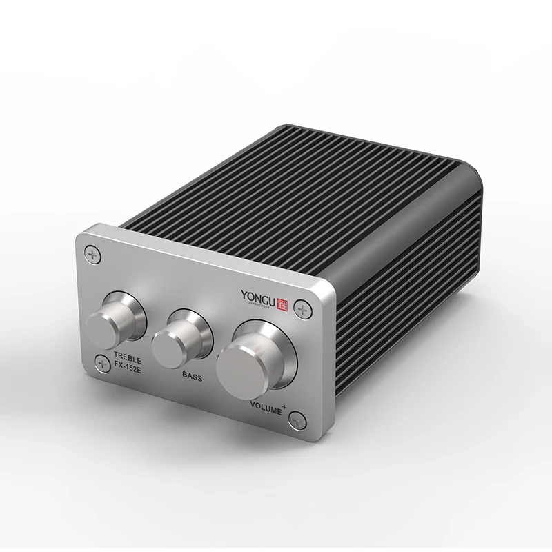 YONGU W04 80*1Umm Aluminum Housing CNC Machining Parts Audio Po*ersoft Black Car Amplifiers Chassis