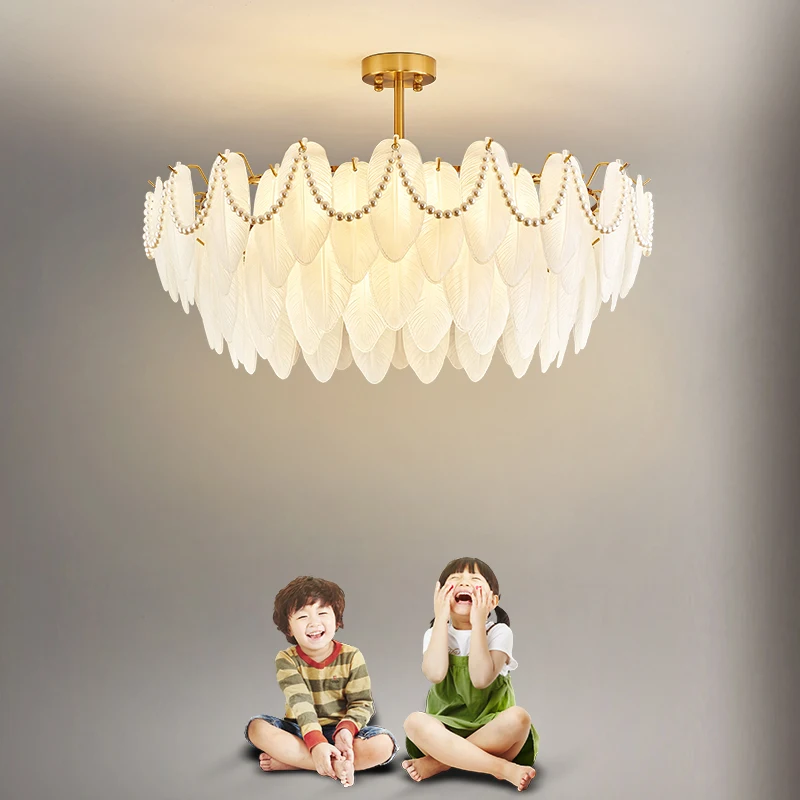 Luxury Modern Gold glass K9 Crystal Chandelier indoor Living Room