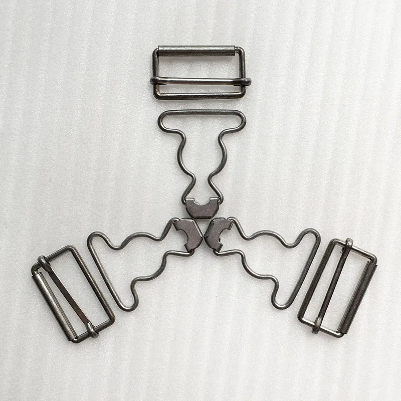 Metal Buckle Overalls Tri Glide Slide Clips Suspender Buckle for Jeans Suspender Bib Pants Accessories