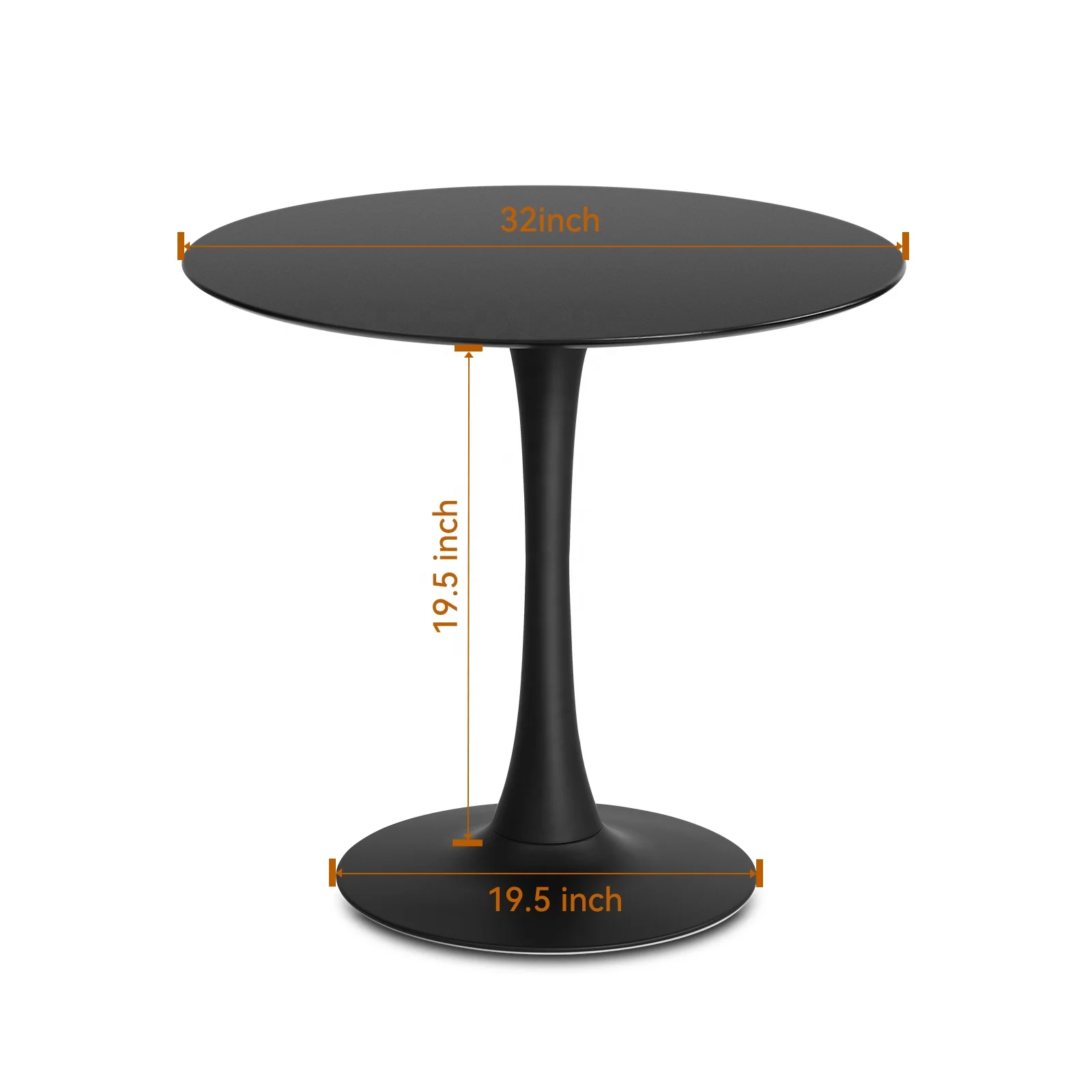 RTS Modern Minimalist Dining Chair Set 4 seater 32inch tulip solid wood Dining table