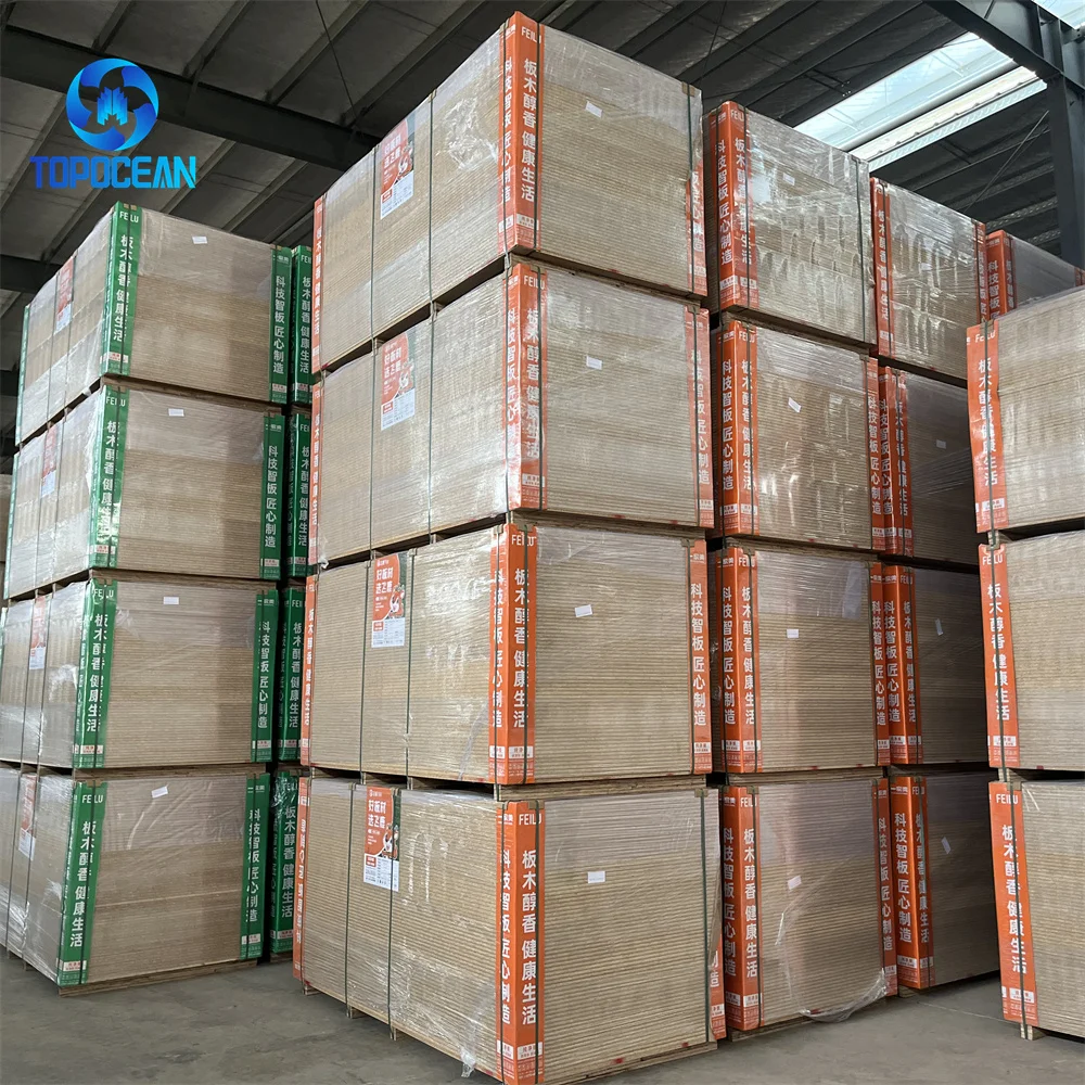 Moisture Resistant Green Core 4x8ft 4x9ft Wood Plain Particles Board Chipboard Sheet Manufacturing