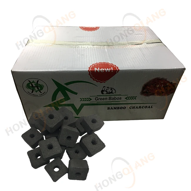 HongQiang Manufacture Iraq Bamboo Cutting Customise Brand Shisha Charcoal Hookah
