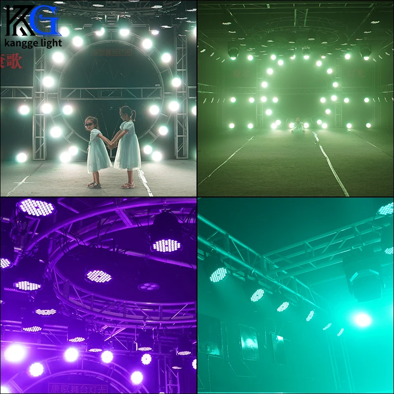 54PCS*3W Led Par Light Led DJ Par Can Wedding Lighting 3 in 1 RGB Par Light Effect for Party Night Club