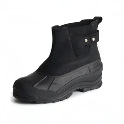 High Quality Black Ankle Bootie Waterproof Keep Warm Bean Duck Snow Boots For Women