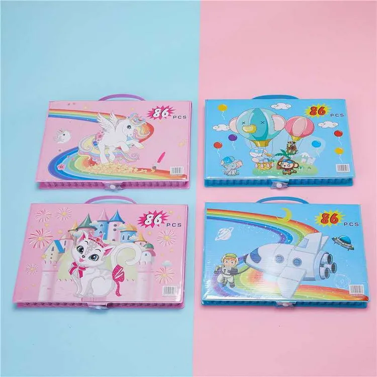 86 Piece Paintbrush Art Gift Children Watercolor Pen Painting Suit