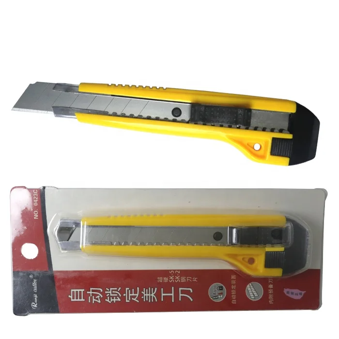 office Art Designer Exquisite Replaceable blade utility Knife With plastic Handle Art knife