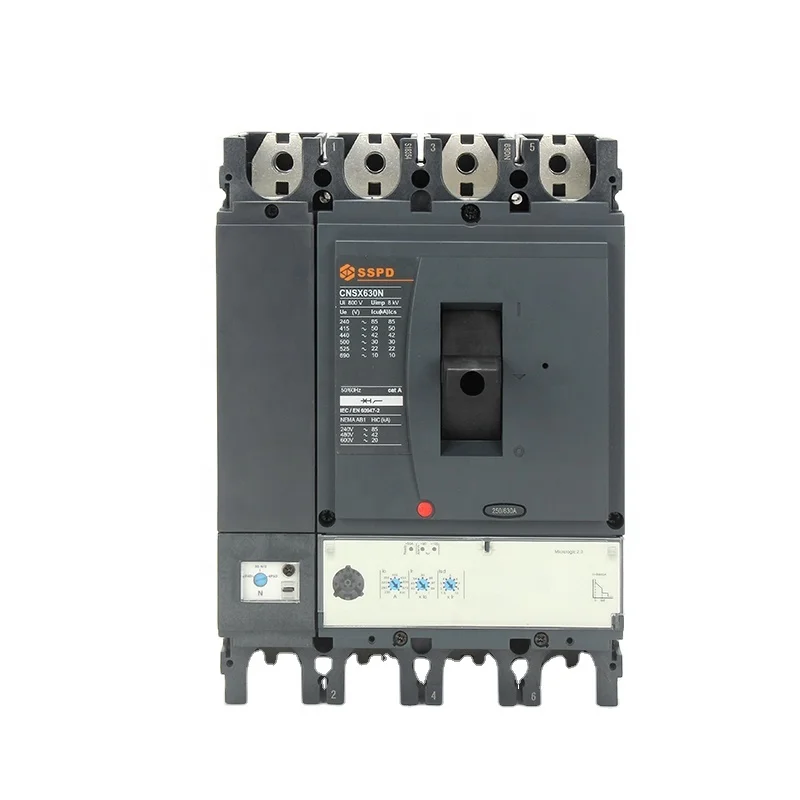  Китайский производитель фабрика MCCB 4p NSX 630amp автоматический выключатель в литом