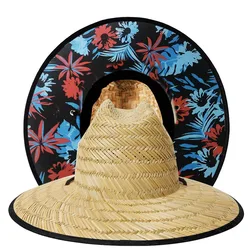 Custom High Quality Men Multi Color And Pattern Big Brim Florida Beach Summer Custom Lifeguard Hat