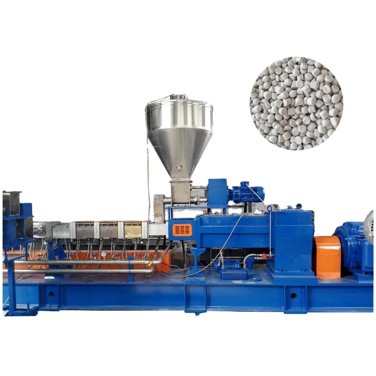 White masterbatch extrusion production line for PP/PE+titanic dioxide masterbatch