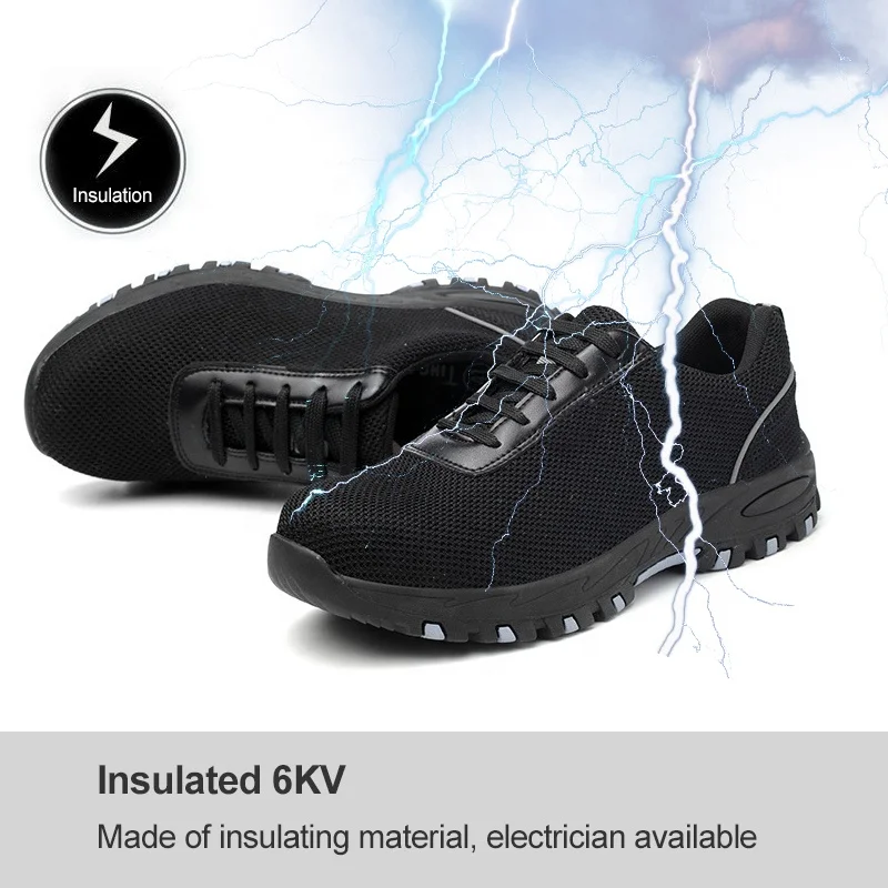 New design popular Hot sell steel toe anti-piercing lightweight breathable men safety shoes