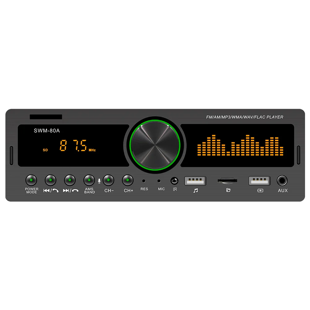 7388 High Power Universal Single Din Car Radio Mp3 Player with BT AM FM stereo auto head unit car radio 1 din  audio stereo
