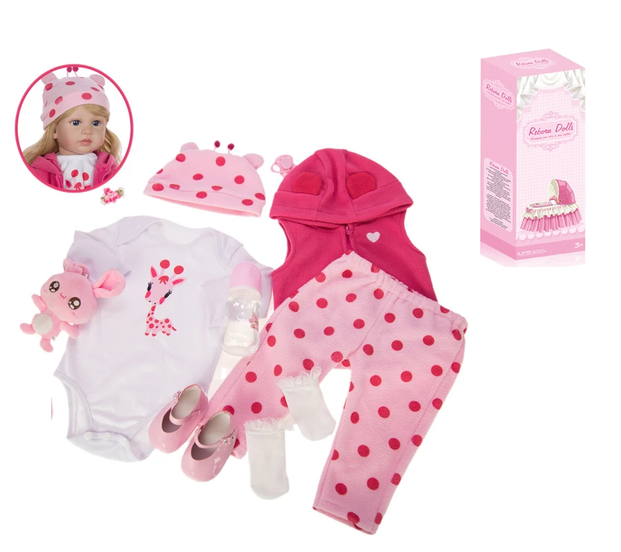 Baby Dolls Silicone Cute Soft Babies Doll Fashion Bebe Reborn Dolls 55cm Newborn Reborn Baby Toys for Girls