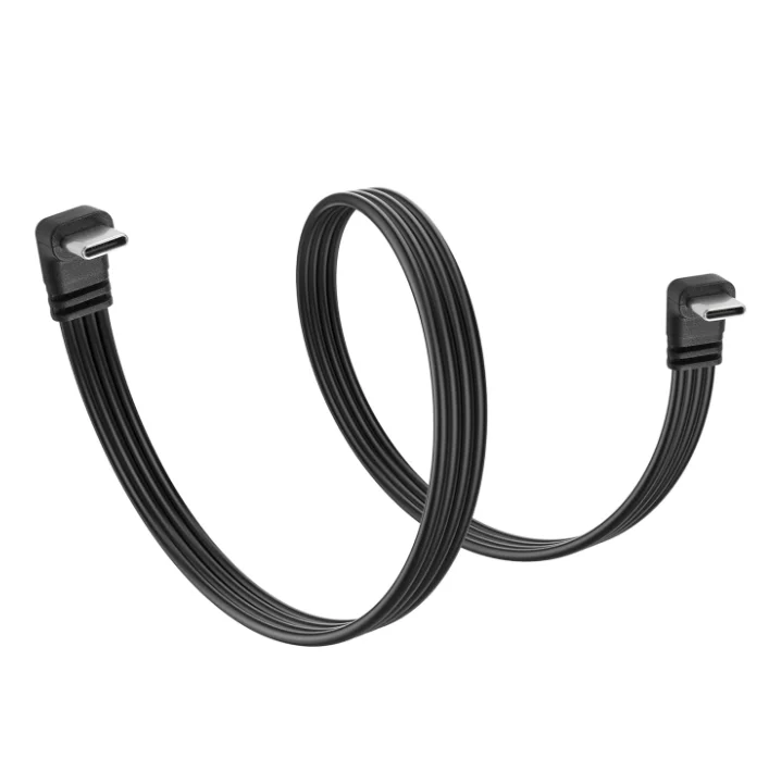 Supports Charging Data Up Down Angled USB C Charging Short Cable for USB C Devices Laptop Tablet Mobile Phone 30cm