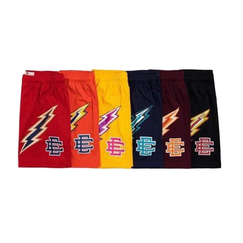 2022 High Quality Custom Shorts Basketball Polyester Elastic Men Short Pants Ee Mesh Shorts