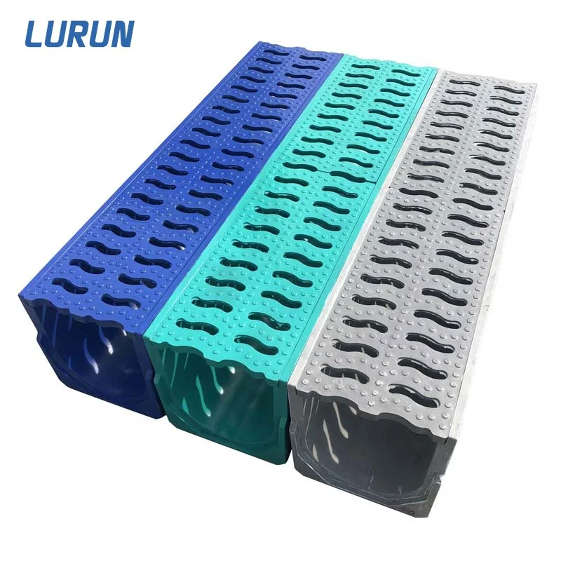 Professional Manufacturer Long Life gutterway Drainage Slot Rain Water frp Drainage ditch liner
