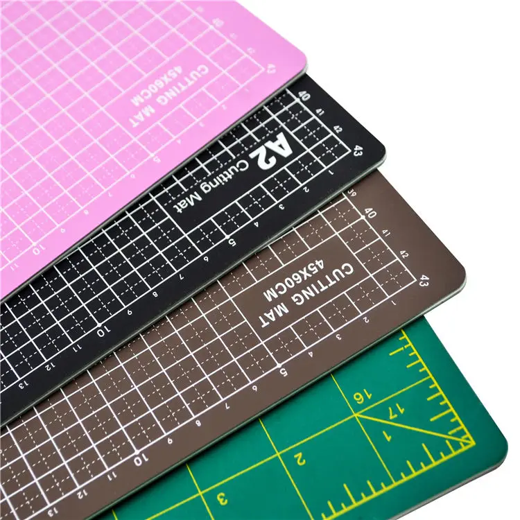 ZEQUAN Pvc Eco Friendly Cutting Mat Flexible Plastic A3 Large Cutting Mat Silicone Self Healing Cutting Mat