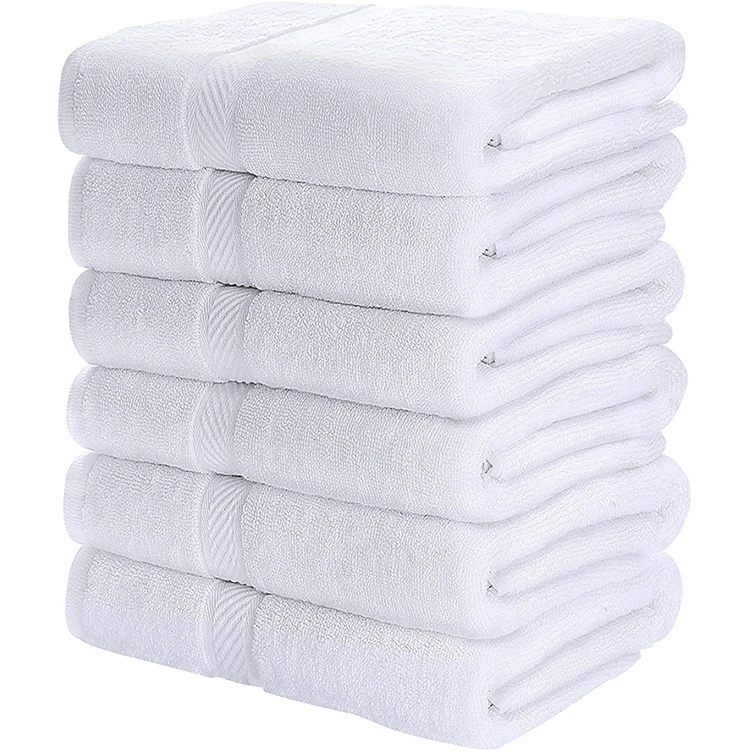 Home Cotton Hand and Face Towel Cotton Custom Logo Mini White Cotton Hand Towels for Bathroom