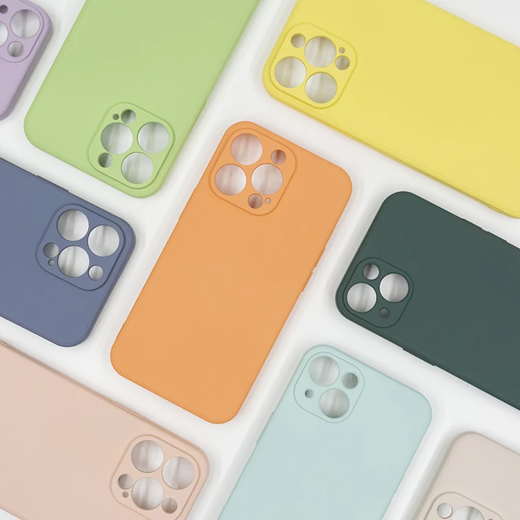 Оптовая продажа с фабрики, хорошее качество, чехлы для iPhone, Матовая силиконовая задняя крышка из ТПУ для iPhone 13, противоударный чехол