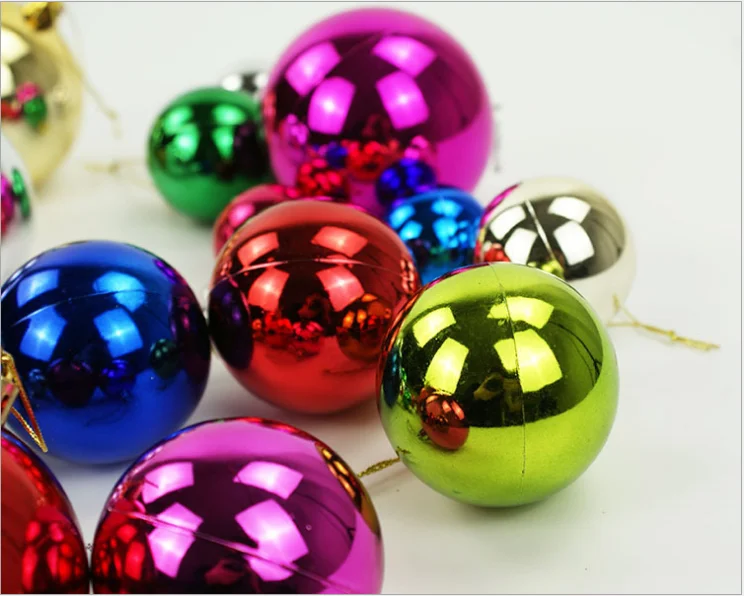 8cm christmas tree plastic ball christmas ball giant christmas tree ball