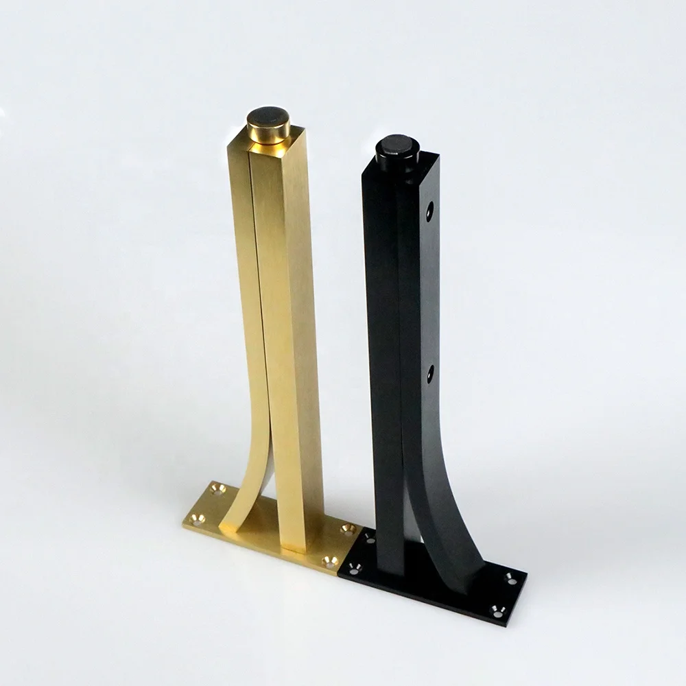 Aluminium Solid Cabinet Furniture Brass Gold And Black Support Leg Feet
