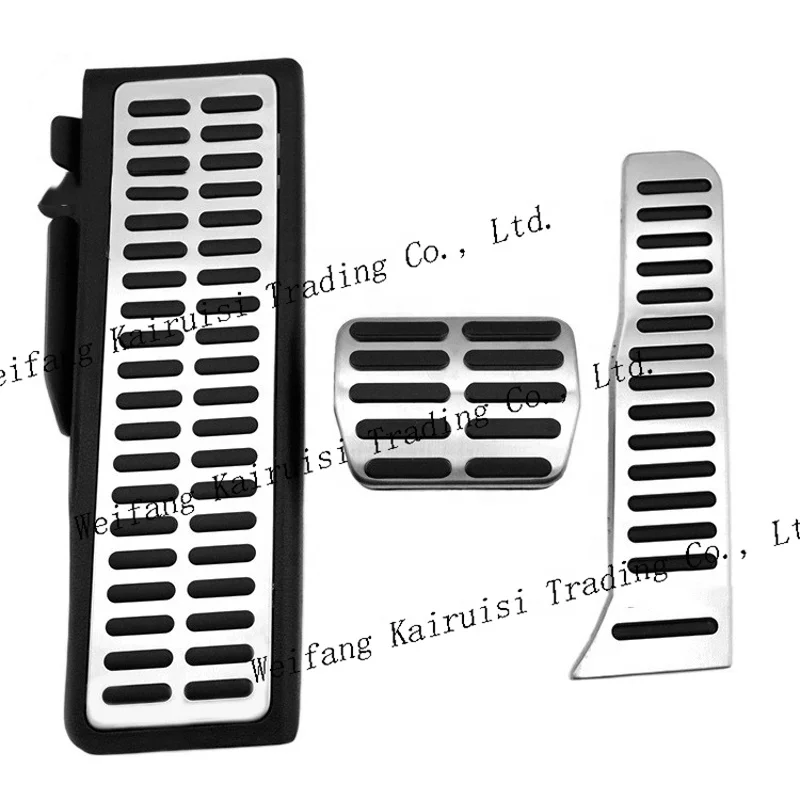Automotive Stainless Steel Metal Foot Pedals For Volkswagen Sagitar Golf 5 6 Skoda Octavia