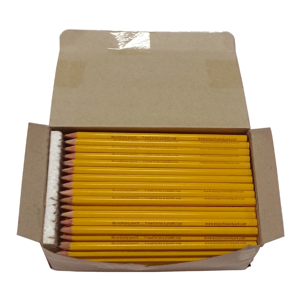 Cheap Sharpened Natural Wooden HB Pencil Custom Logo Printed Round Hexagonal Shape Pencil