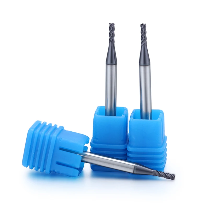 BKXE Manufacturer Wholesale 2mm Diameter Tungsten Solid Cnc Carbide End Mill Bits Cutting Tools Milling Cutter