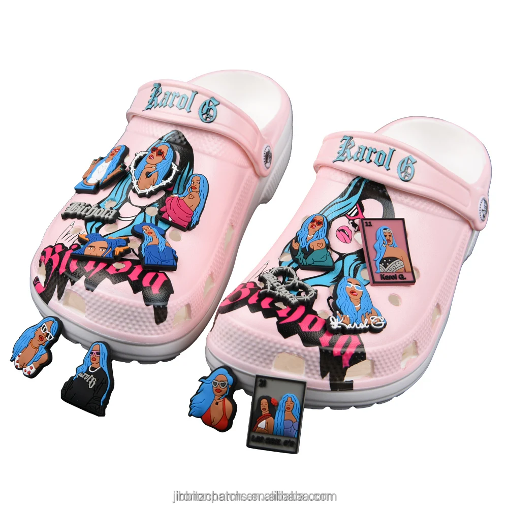 2023 custom high quality 3d pvc pen topper promotional focal beads for making tops accessories