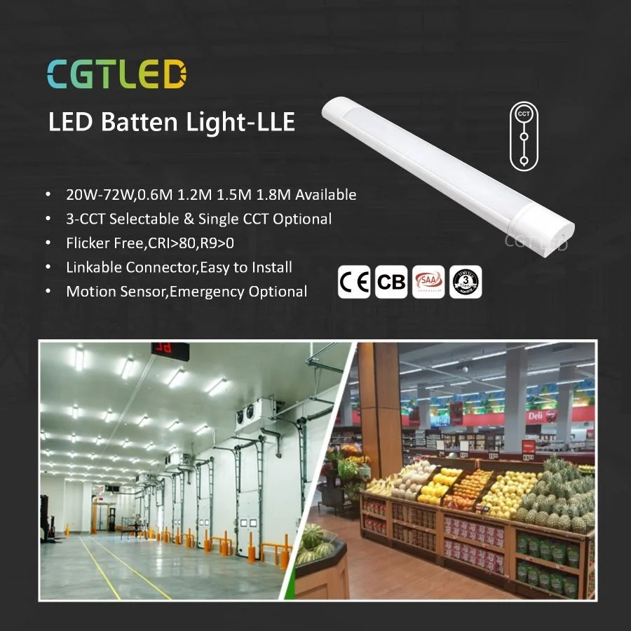 40W 4FT Surface Mounted Linkable Commercial Led Linear Light for Office Led Light