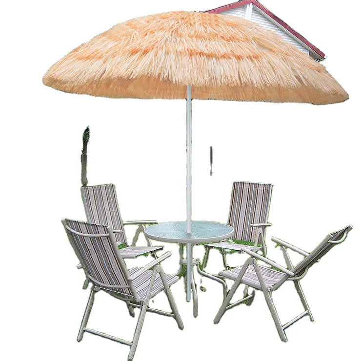 10ft round hawaii tiki hula beach umbrella thatch Universal Infant Uv Protection Sun Umbrella
