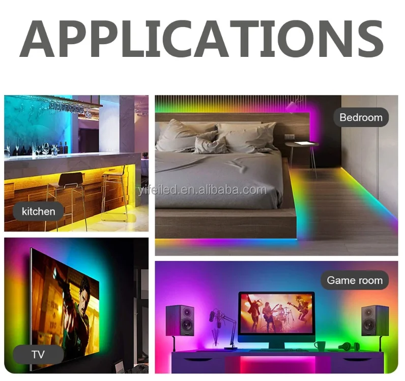 Color Changing Tape Light 630LEDS 5m White RGB RGBW Dream Colour Cob Chip Light 12V 24V Cob Strip